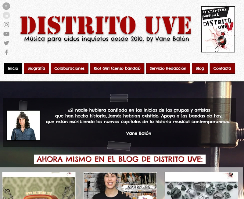 Ranking y directorio web - Distrito Uve en Navegax