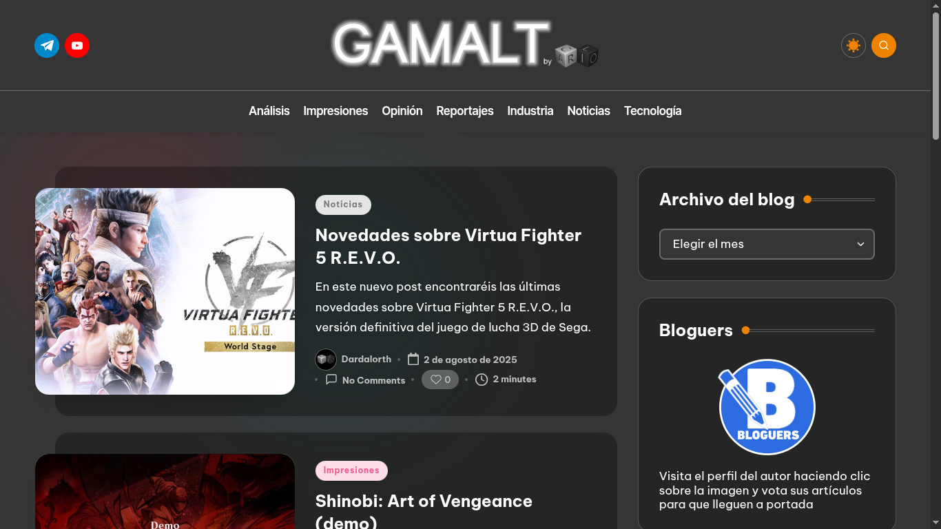 Ranking y directorio web - GAMALT en Navegax