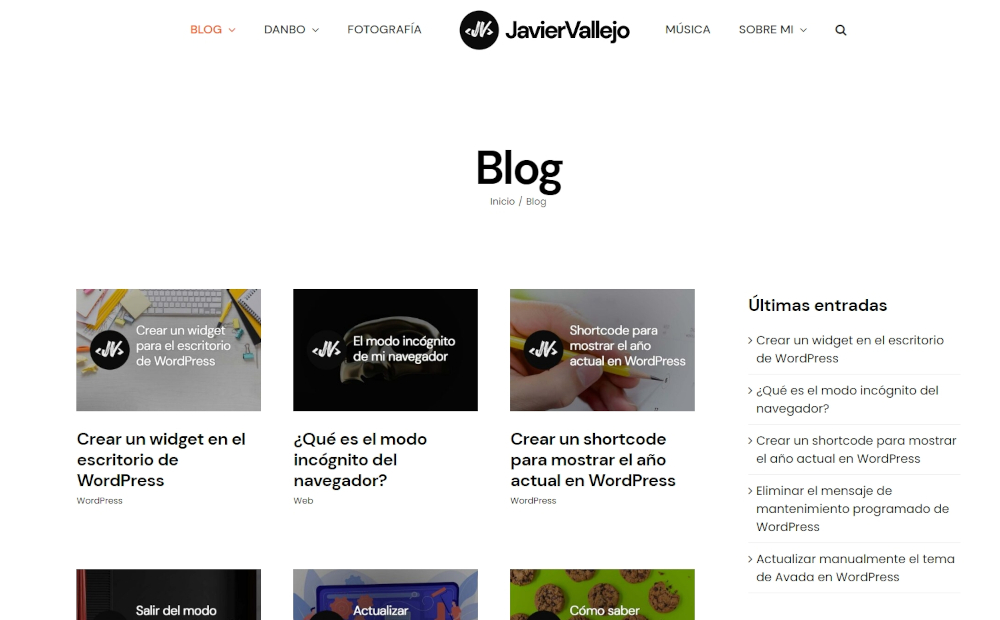 Ranking y directorio web - Javier Vallejo en Navegax