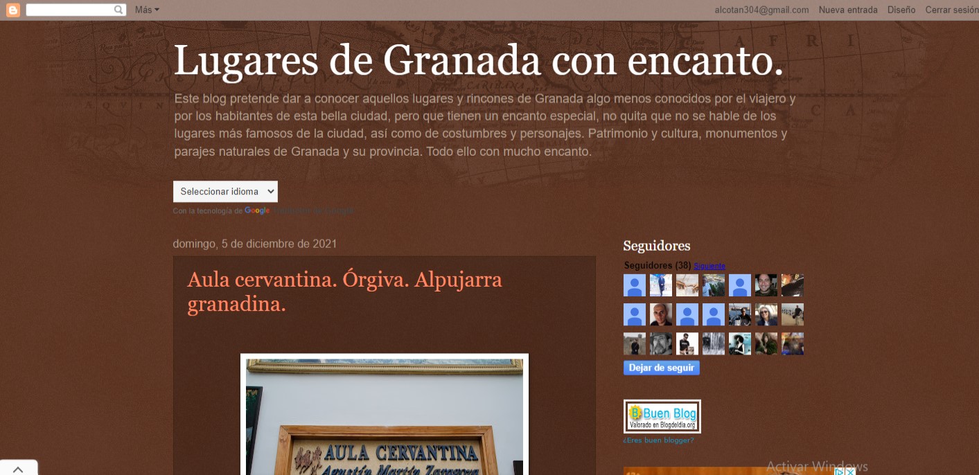 Ranking y directorio web - lugares de granada con encanto en Navegax